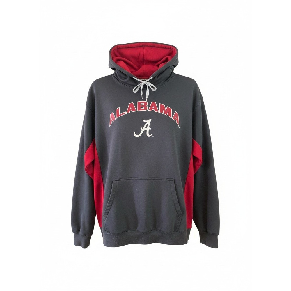 Alabama Crimson Tide G-III Sports Mens Hoodie Grey Red Logo Sweatshirt Medium